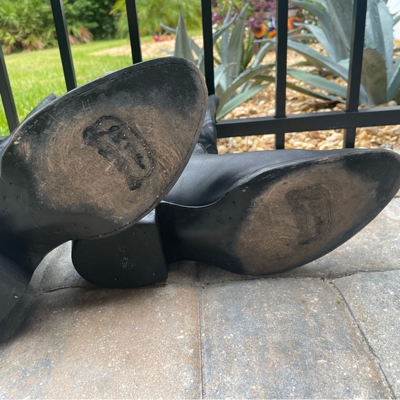 Black Leather Boots - Picture 4 of 7